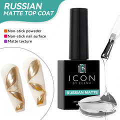 Russian Matte Top Coat - ICON by Elena - Top Coat